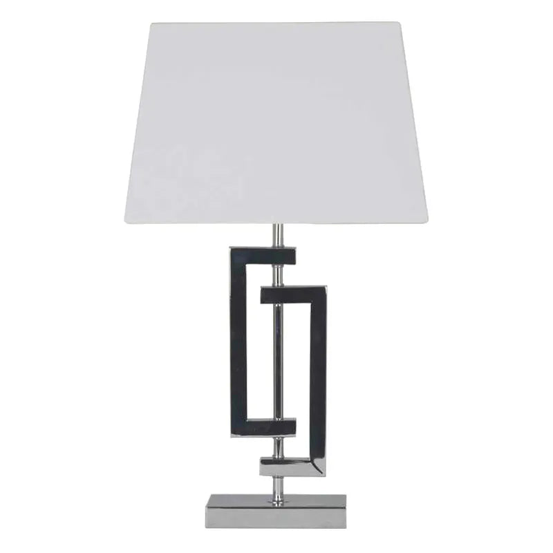 Silver Table Lamp – Brackets Design H57.5cm