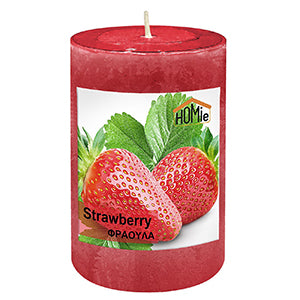 Κερί Αρωματικό Κορμός Φράουλας Φ7x10cm