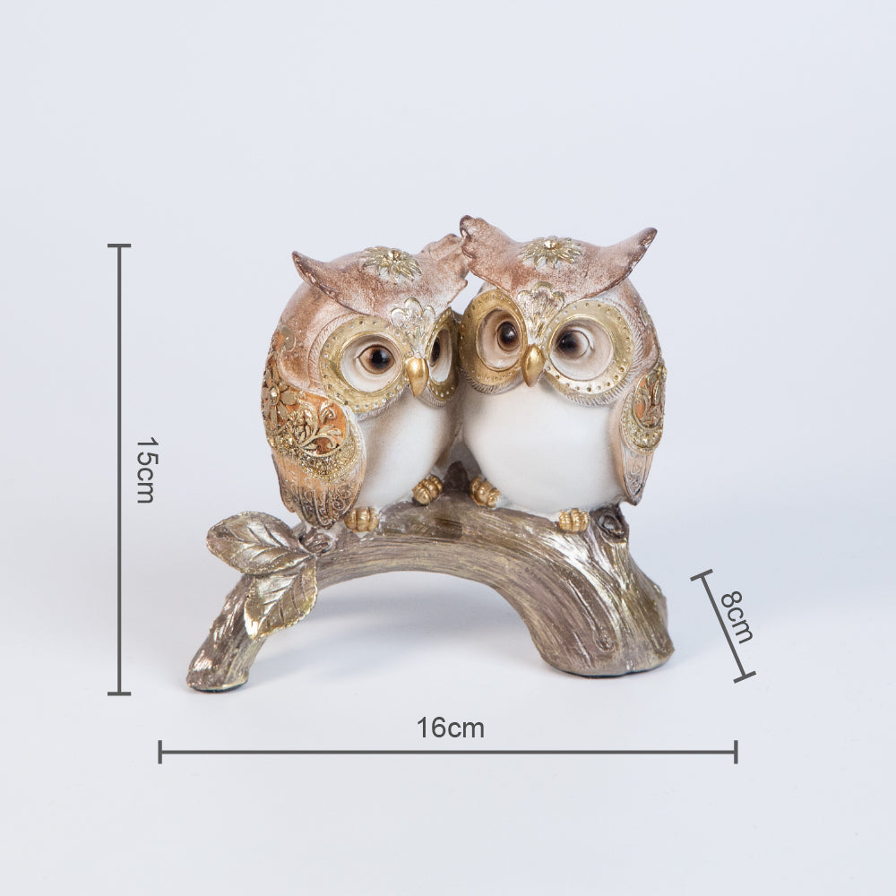 Διακοσμητικό Αγαλματάκι – Ζευγάρι Κουκουβάγιες