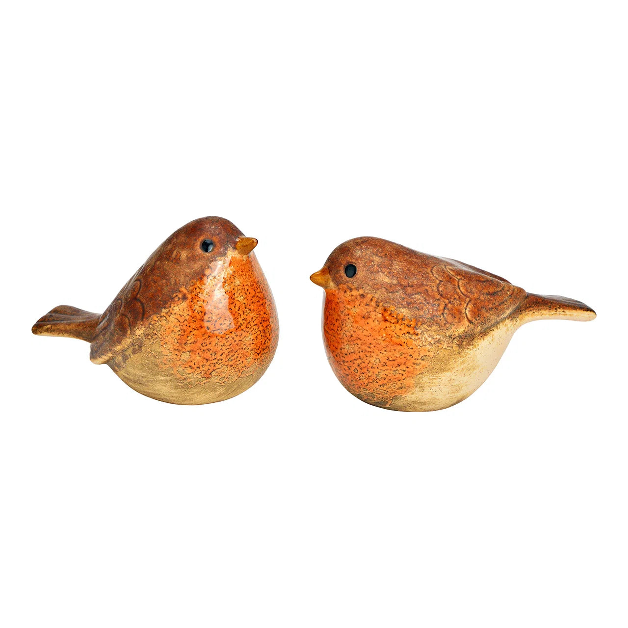 Διακοσμητικά Πουλάκια Stoneware Καφέ 11cm