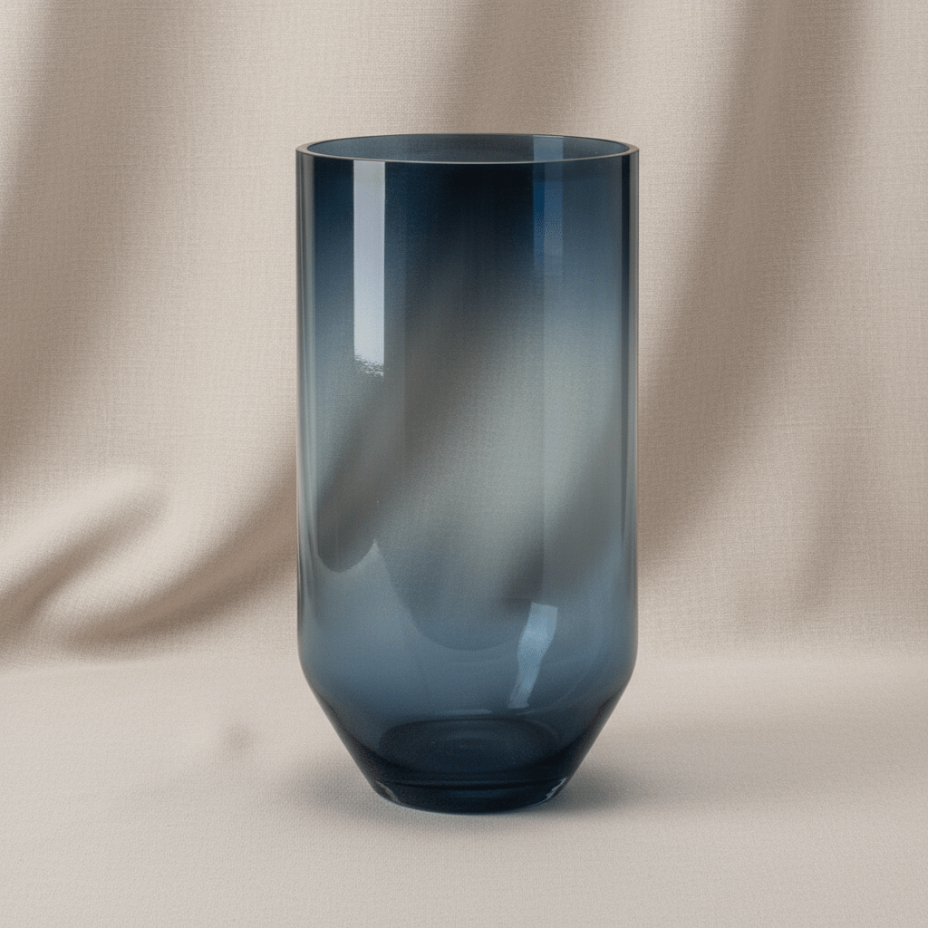 Glass Vase Oval 22x13cm - Vases - VassoHome