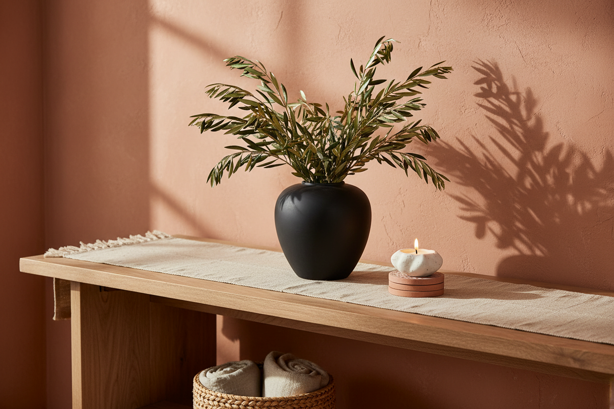 Βάζο Derbe pakoworld κεραμικό σε μαύρη απόχρωση Φ22x24 εκ