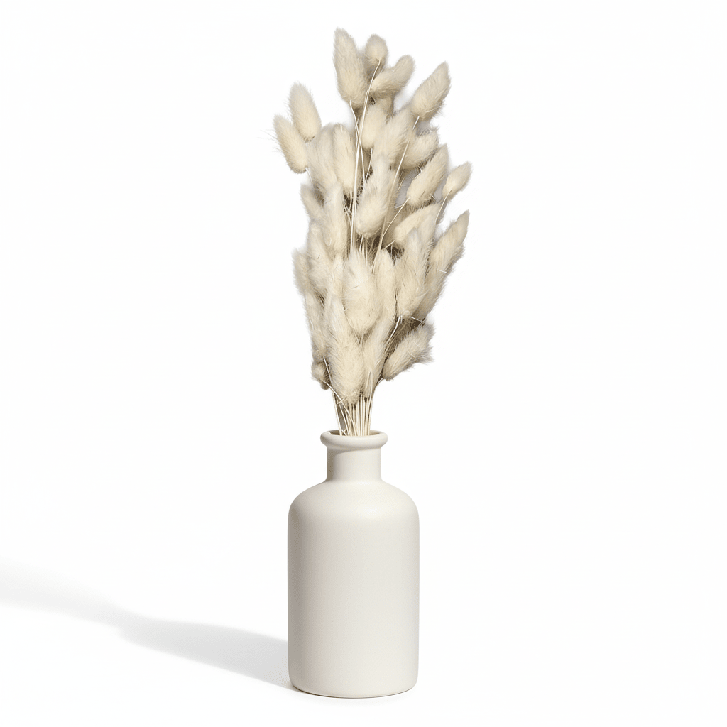 Dried Bunny Tails Bouquet 25 Stems Beige 60cm - Decorative Accessories - VassoHome
