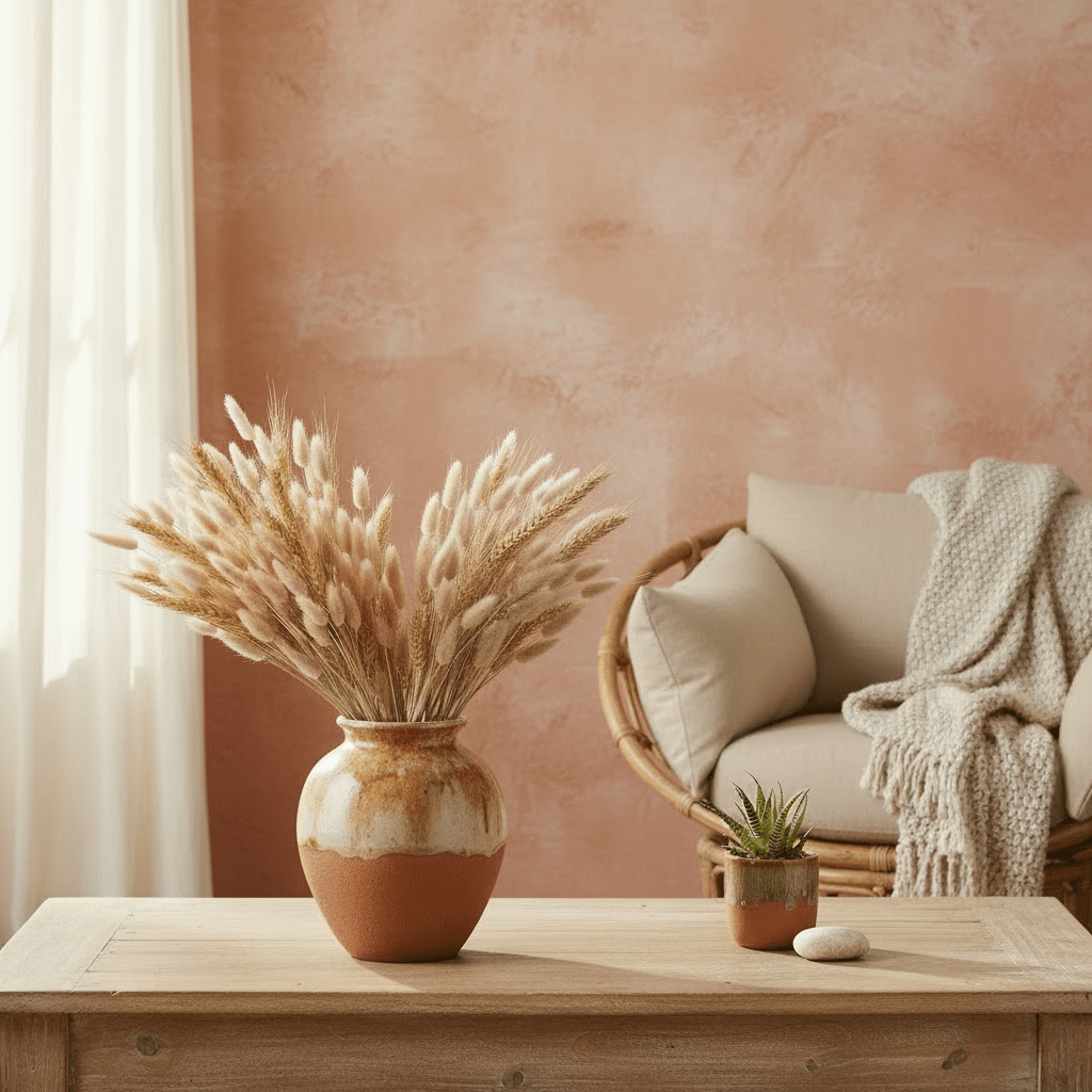 Dried Bunny Tails Bouquet Pink 60cm - 25 Stems - Decorative Accessories - VassoHome