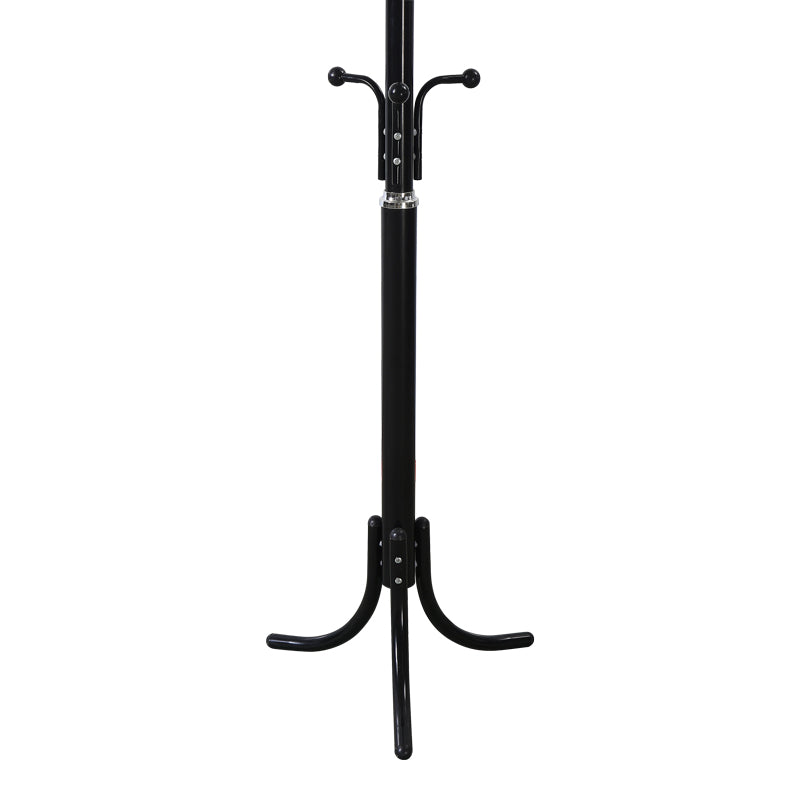 Floor Coat Rack Mendora Black Metal Φ40x180cm