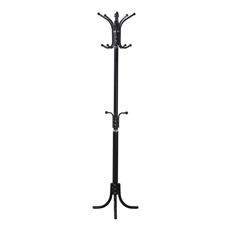 Floor Coat Rack Mendora Black Metal Φ40x180cm