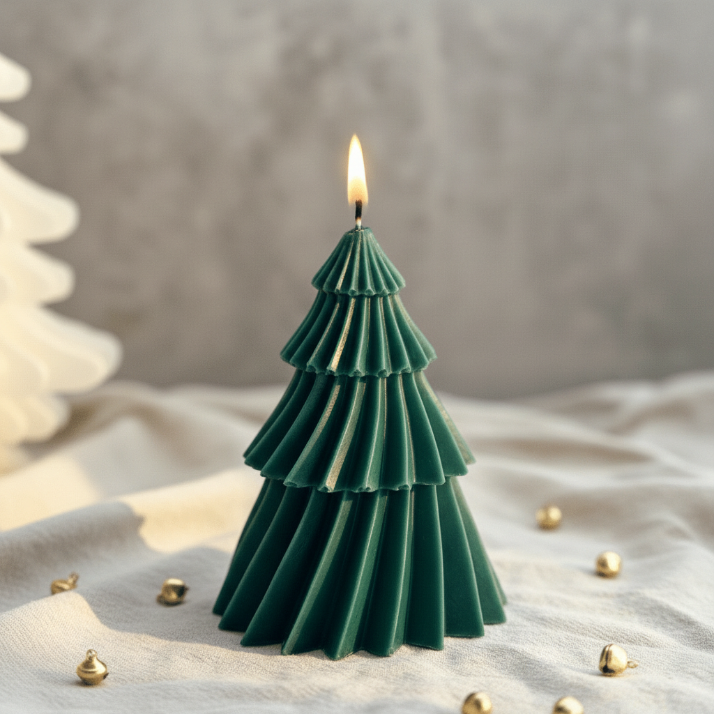Κερί Χριστουγεννιάτικου Δέντρου – Χειροποίητο Αρωματικό Κερί (χρόνος καύσης 10 ωρών)