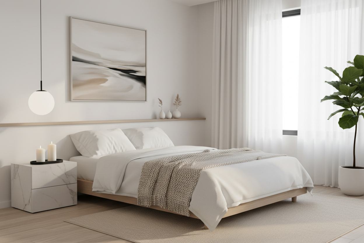 Black Tray Minimalist Styled Room