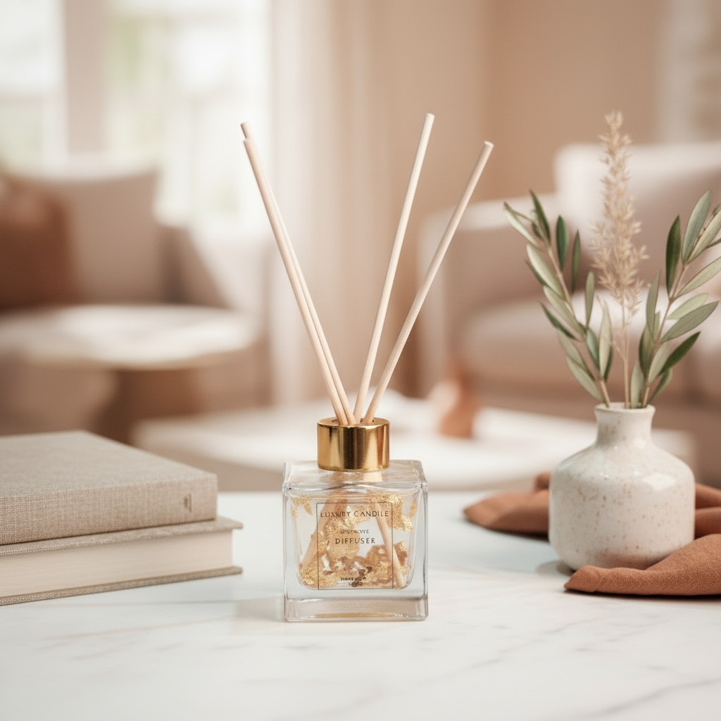 Gold Passion Diffuser – Αρωματικό Χώρου με Bamboo Sticks