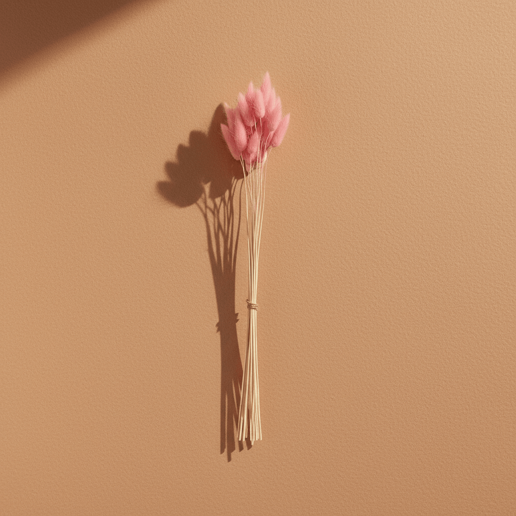 Dried Bunny Tails Bouquet Pink 60cm - 25 Stems - Decorative Accessories - VassoHome