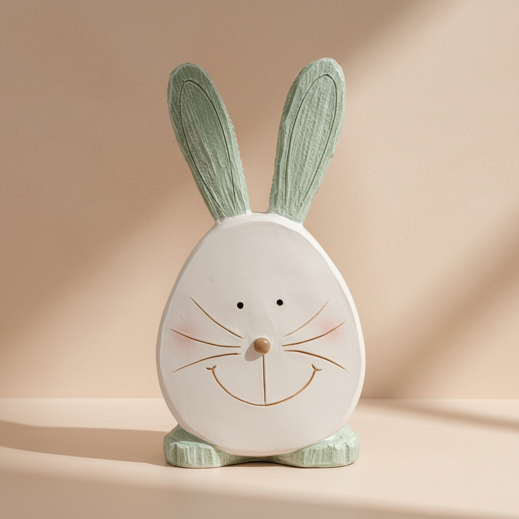 Decorative Bunny Figurine Set Polyresin 25x15x6cm - 2 Pieces - Decorative Accessories - VassoHome