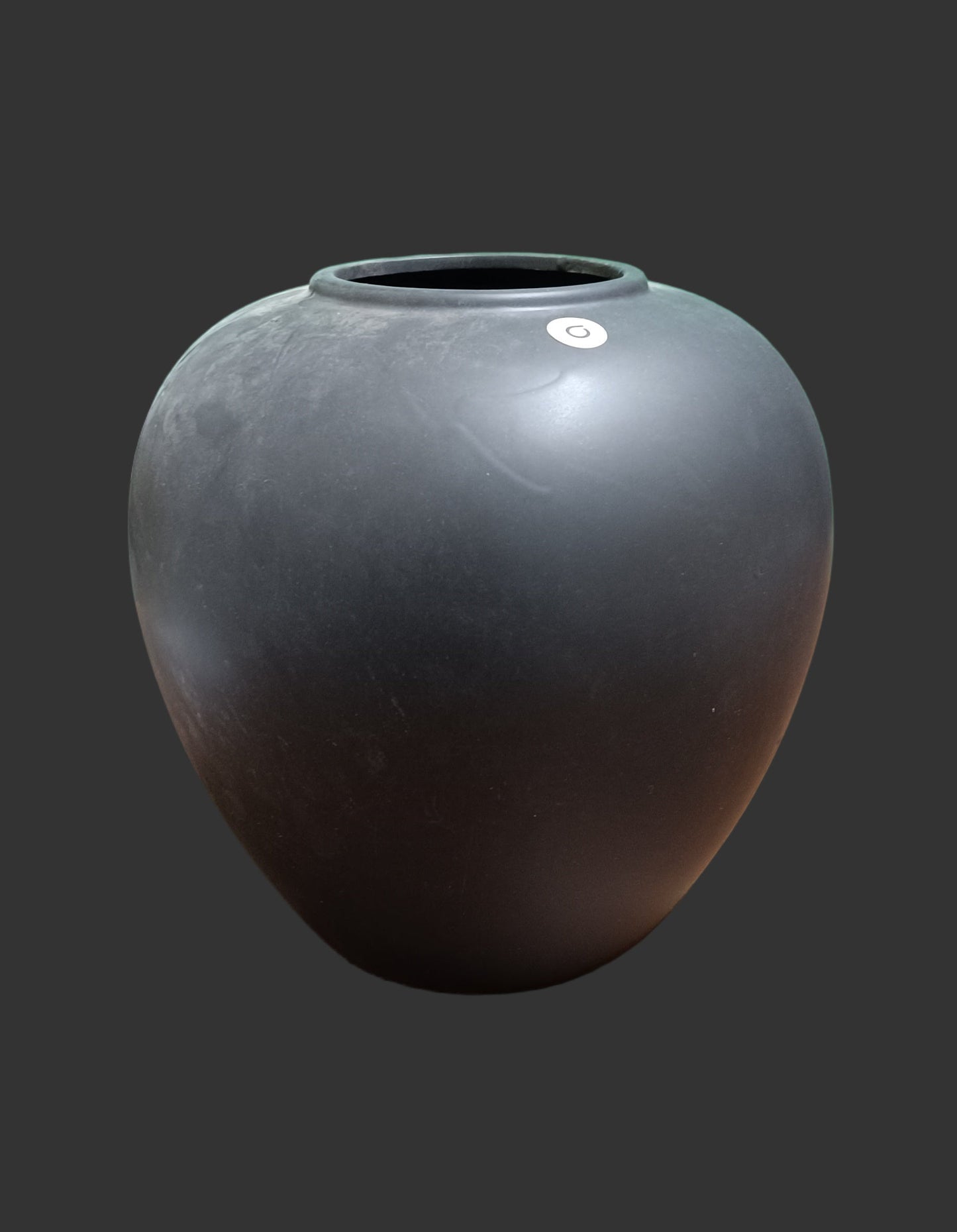 Βάζο Derbe pakoworld κεραμικό σε μαύρη απόχρωση Φ22x24 εκ