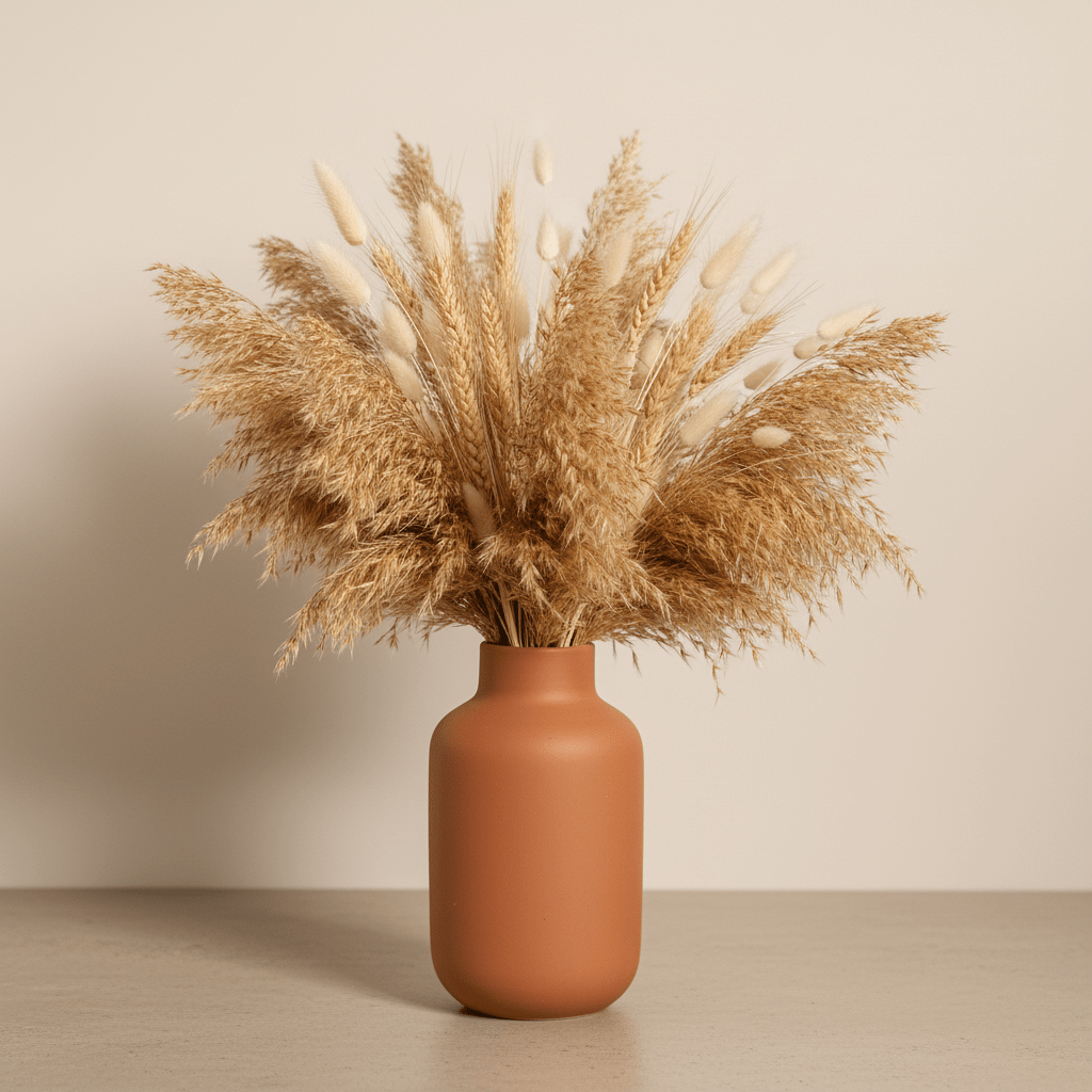 Dried Bunny Tails Bouquet 25 Stems Beige 60cm - Decorative Accessories - VassoHome