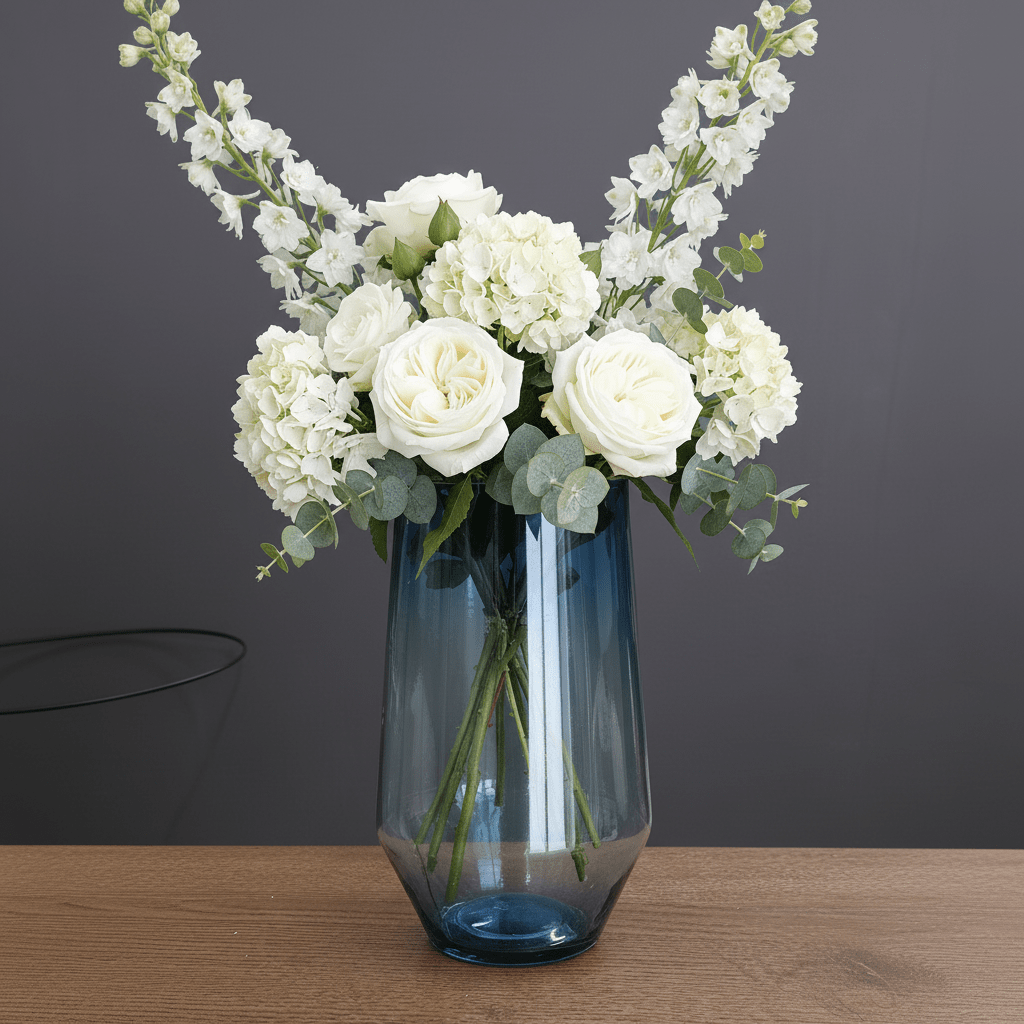 Glass Vase Oval 22x13cm - Vases - VassoHome