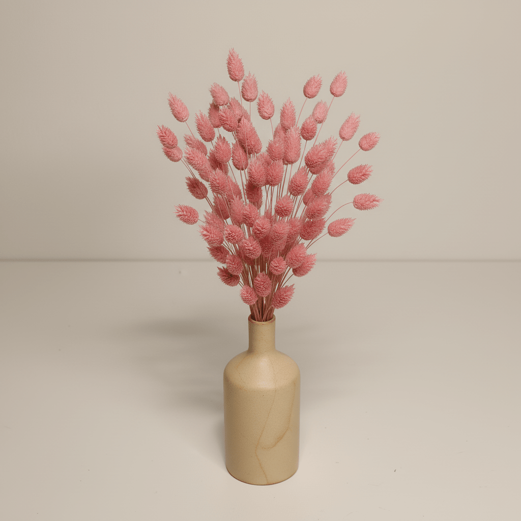Dried Bunny Tails Bouquet Pink 60cm - 25 Stems - Decorative Accessories - VassoHome